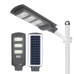 Foco LED Panel Solar 300w con Sensor Mov +Brazo y Control