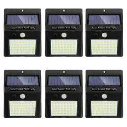 Pack de 6 Focos Solares LED de 30lum CSensor 